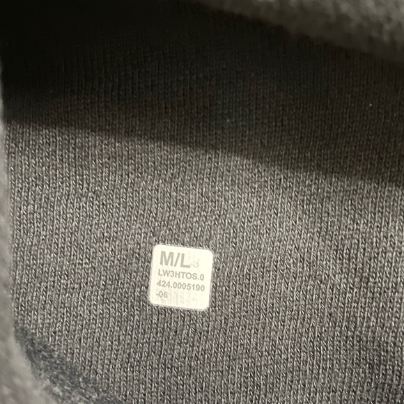 NWT Lululemon Scuba Oversized Half Zip Hoodie Jacket Black & Gold Size M/L - Picture 11 of 13